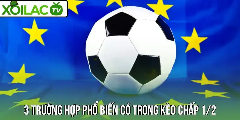 3 trường hợp phổ biến có trong kèo chấp 1/2