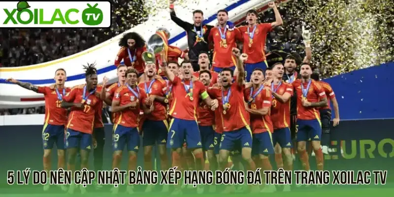 5 Lý do nên cập nhật bảng xếp hạng bóng đá trên trang Xoilac TV