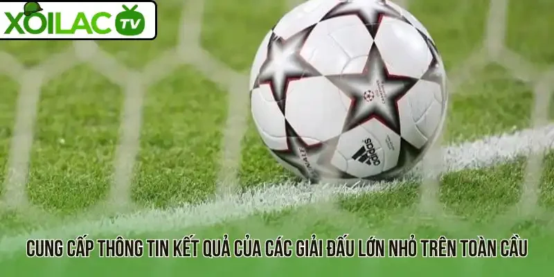 Cung cấp thông tin kết quả của các giải đấu lớn nhỏ trên toàn cầu 