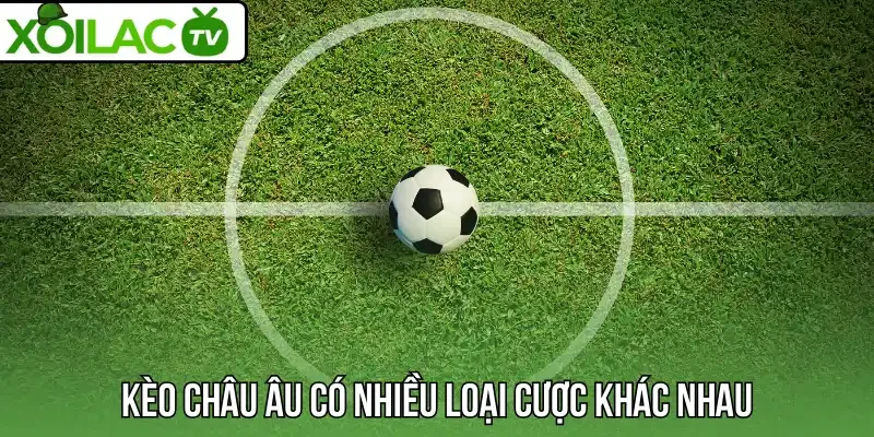 Kèo châu Âu có nhiều loại cược khác nhau