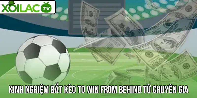 Kinh nghiệm bắt kèo to win from behind từ chuyên gia