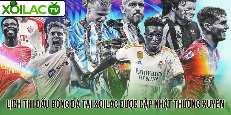 Lịch thi đấu bóng đá tại Xoilac được cập nhật thường xuyên