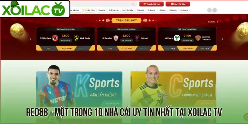 Red88 - Một trong 10 nhà cái uy tín nhất tại Xoilac TV