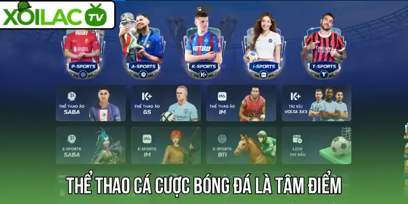 Thể thao cá cược bóng đá là tâm điểm