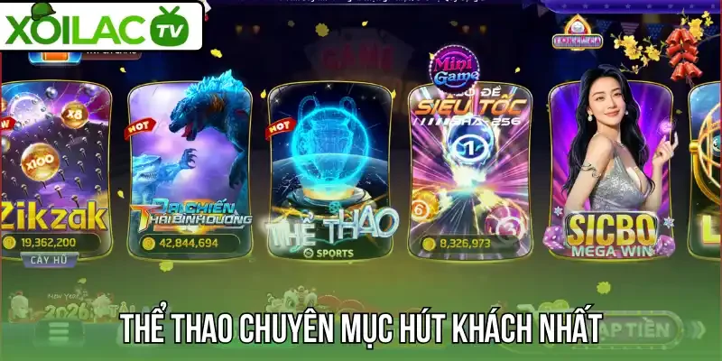 Thể thao chuyên mục hút khách nhất