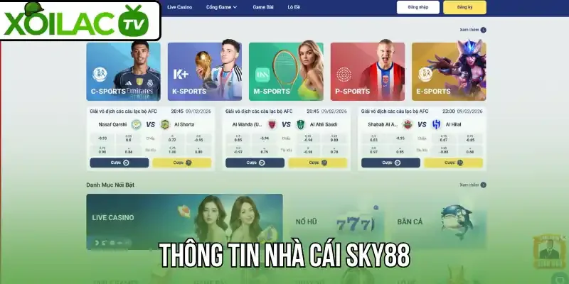Thông tin nhà cái Sky88