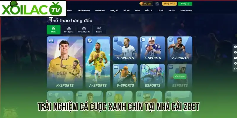 Trải nghiệm cá cược xanh chín tại nhà cái Zbet