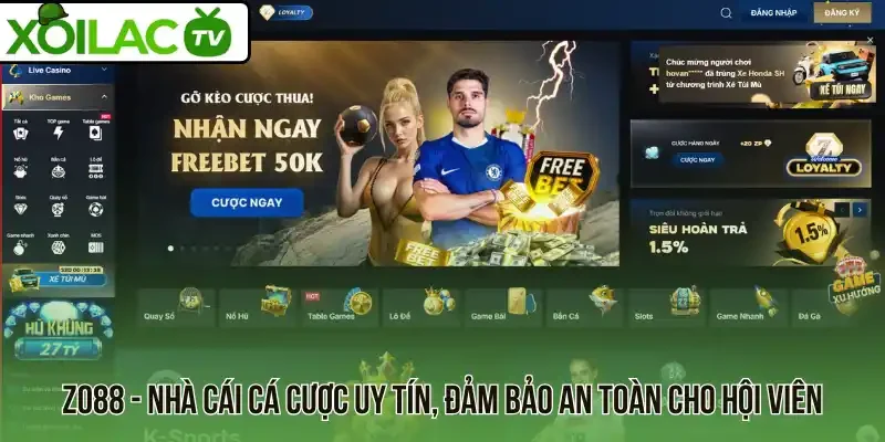 ZO88 - Nhà cái cá cược uy tín, đảm bảo an toàn cho hội viên